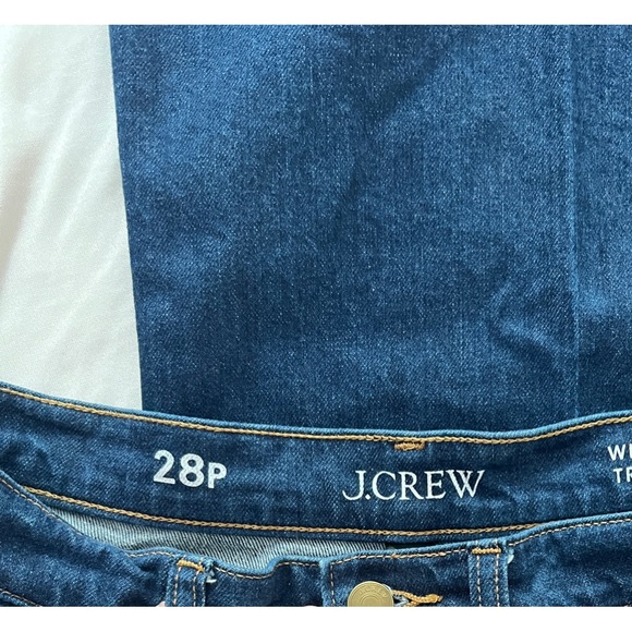 J. Crew Dark Indigo Wide-Leg Jeans - Picture 4 of 6